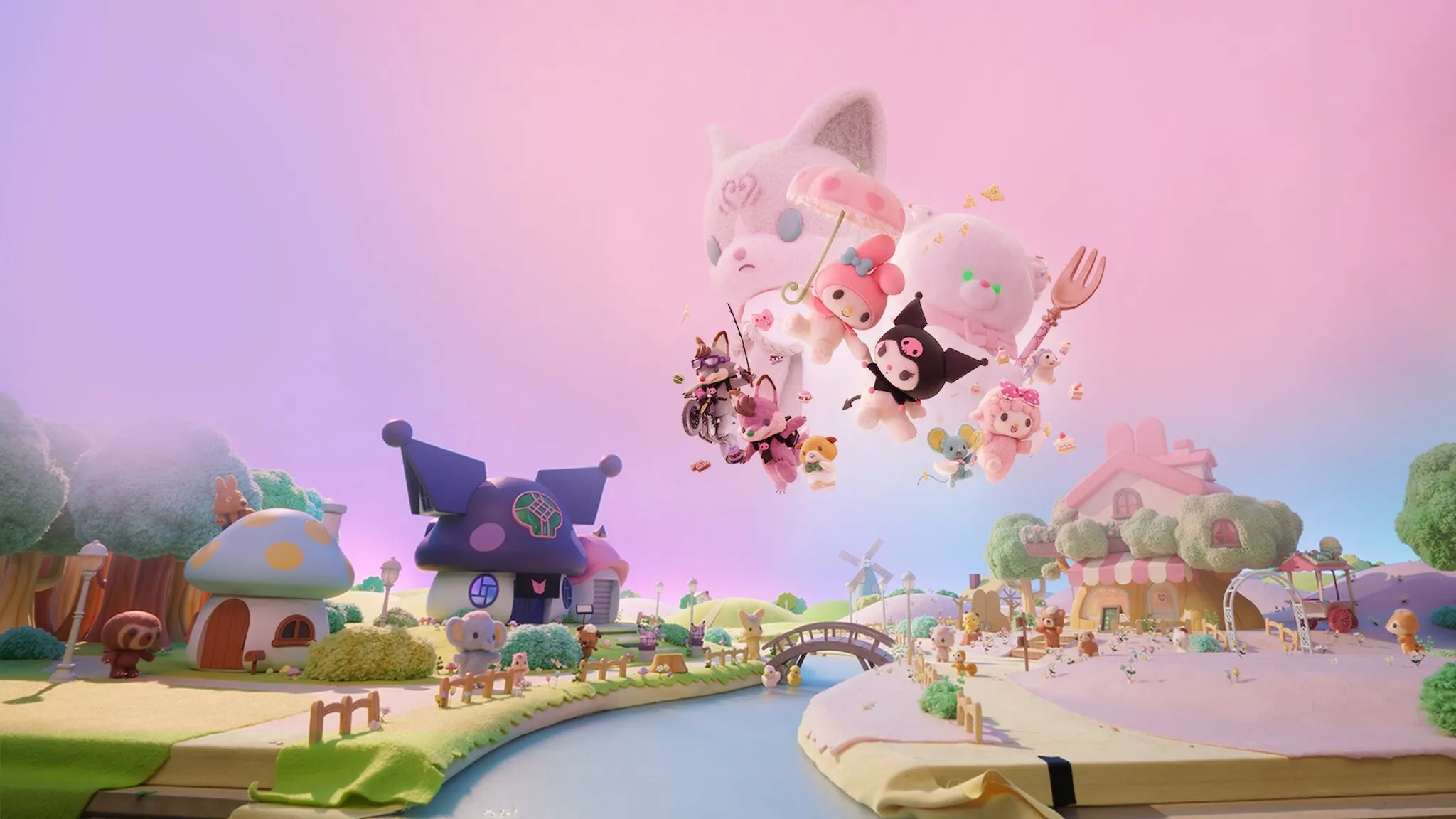 Background My Melody & Kuromi