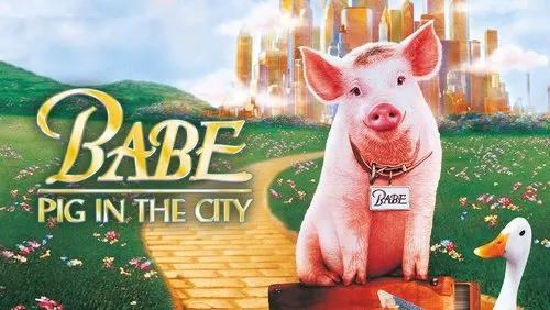 Imagem De Fundo Da Série Babe, o Porquinho Atrapalhado na Cidade