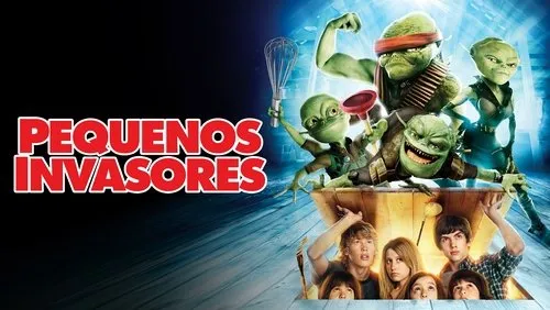 Imagem De Fundo Da Série Pequenos Invasores