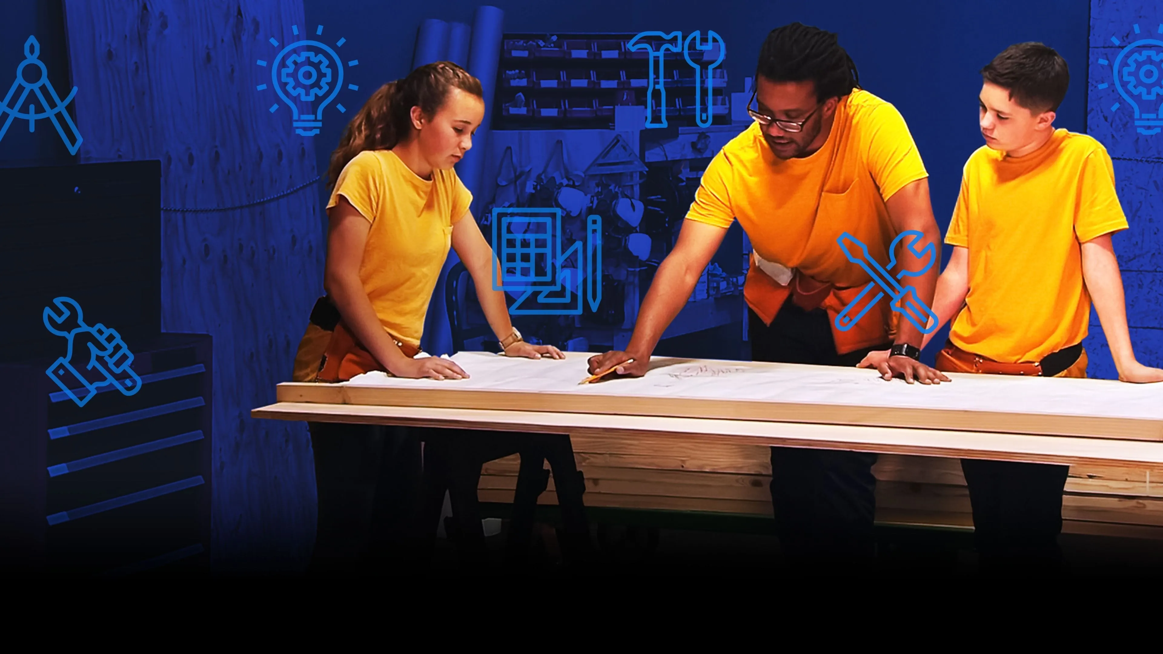 Background Disney Jovens Construtores