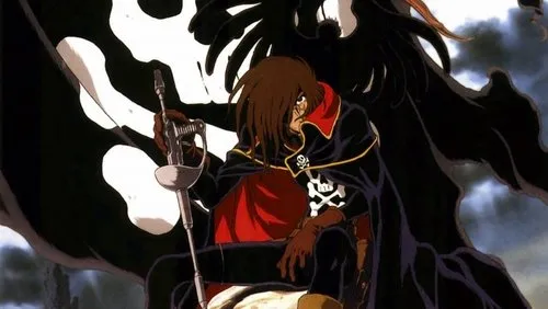 Imagem De Fundo Da Série Capitão Harlock