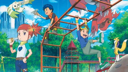 Imagem De Fundo Da Série Digimon Tamers