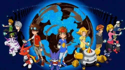 Imagem De Fundo Da Série Digimon Xros Wars