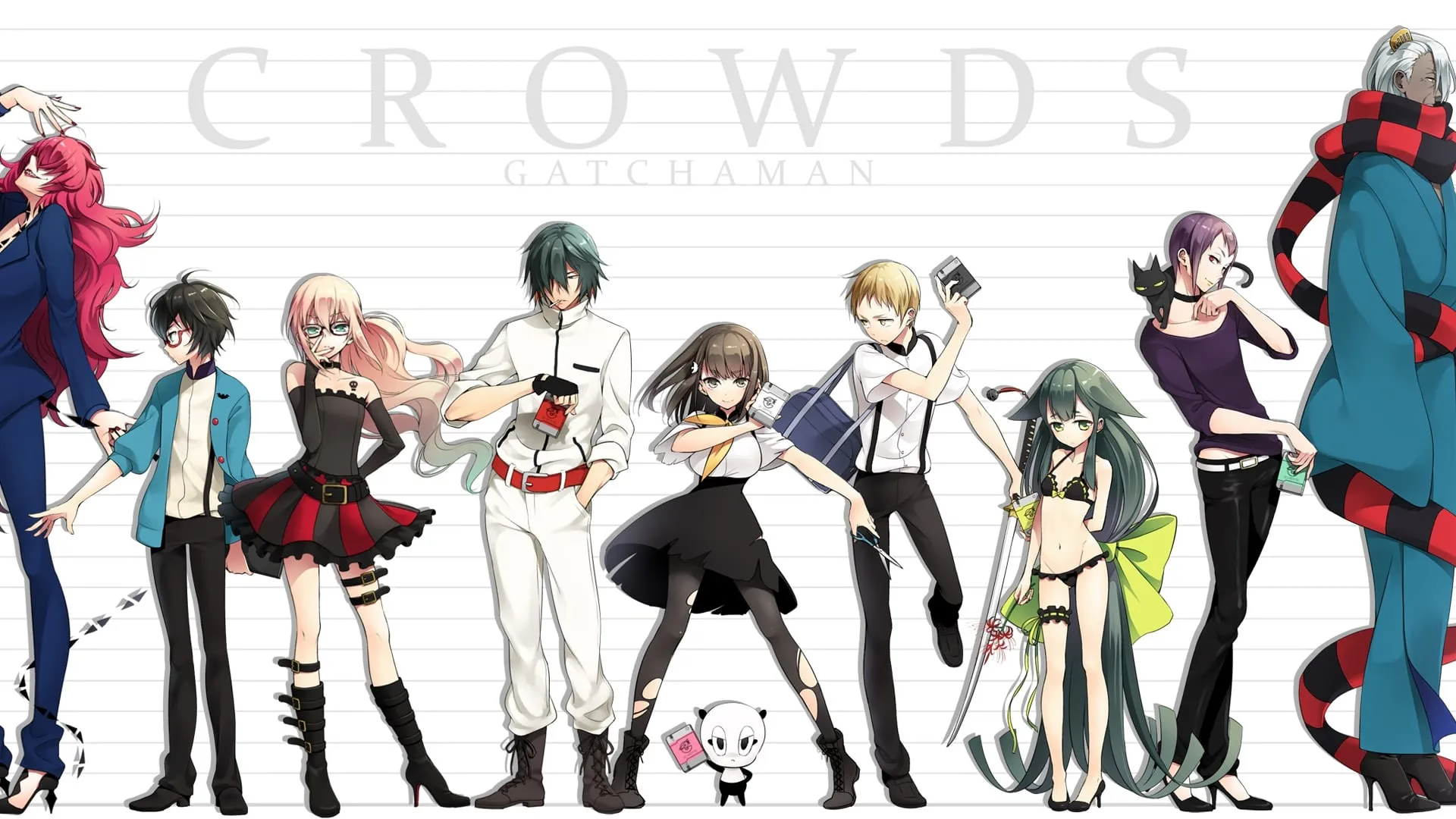 Imagem De Fundo Da Série Gatchaman Crowds