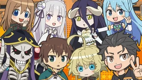 Imagem De Fundo Da Série Isekai Quartet