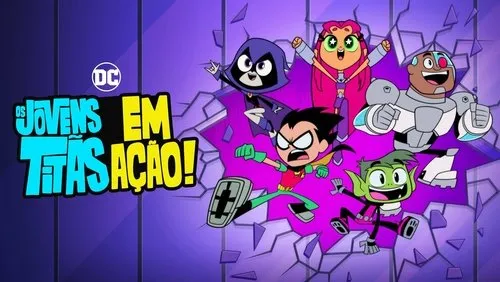 Background Os Jovens Titãs em Ação