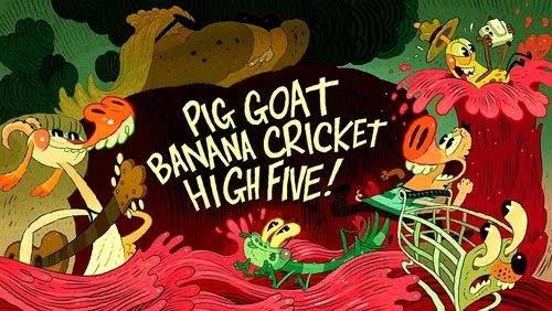 Background Porco Cabra Banana Grilo