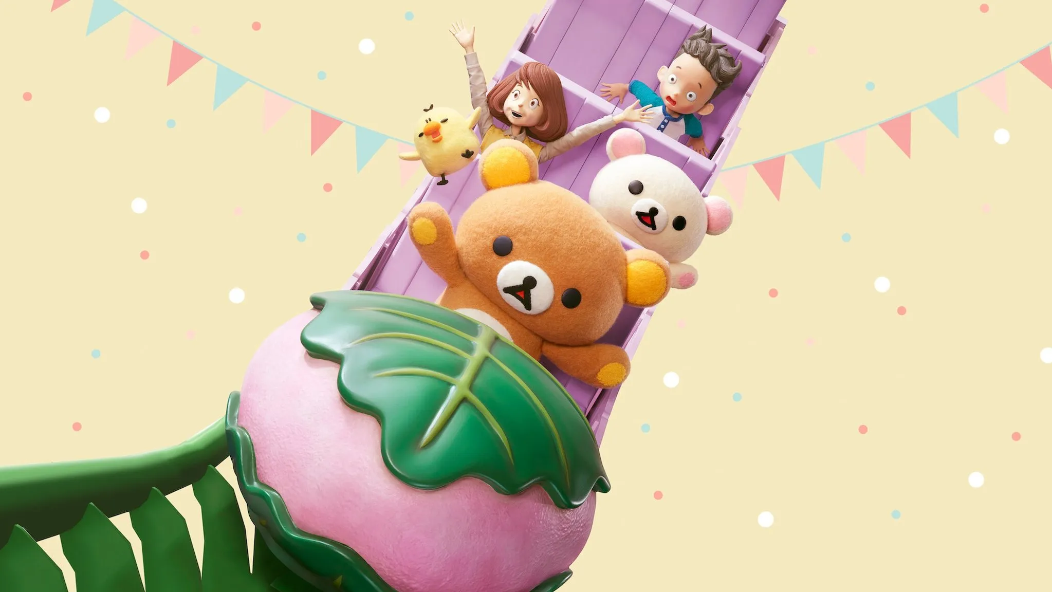 Background Rilakkuma no Parque de Diversões