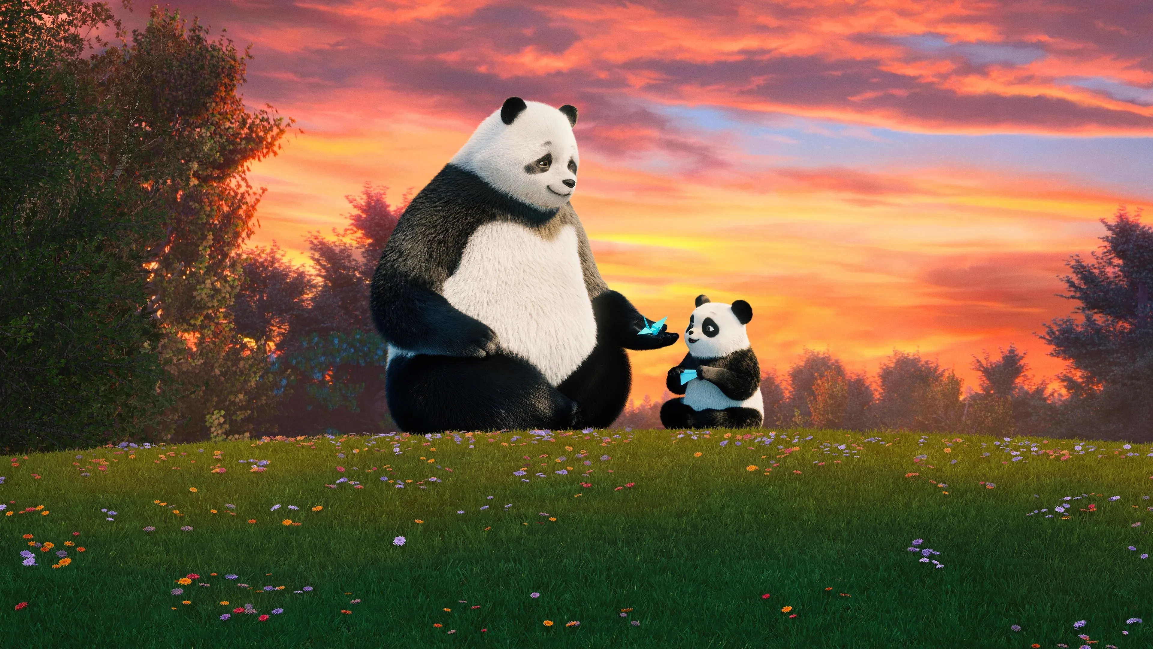 Background Sereno: O Panda Zen