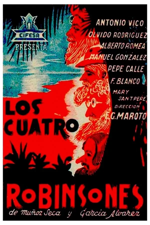 Filme Los cuatro robinsones Poster do filme Los cuatro robinsones