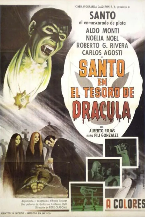 Filme Santo in the Treasure of Dracula Poster do filme Santo in the Treasure of Dracula